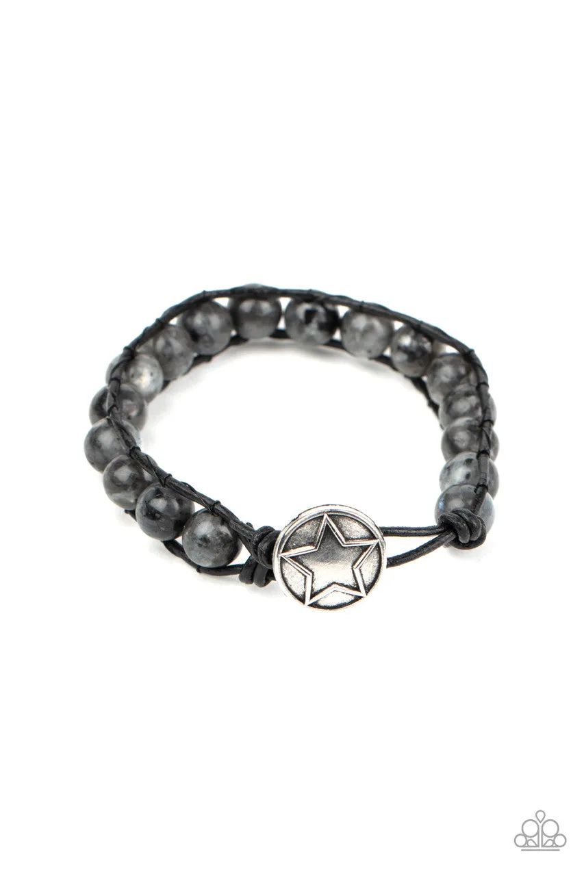 Homespun Stones Black Paparazzi Bracelet