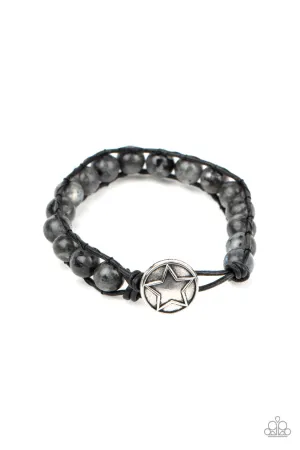 Homespun Stones Black Paparazzi Bracelet