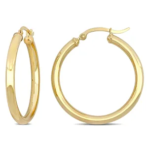 HOOP EARRINGS GOLD 10K YELLOW 32MM
