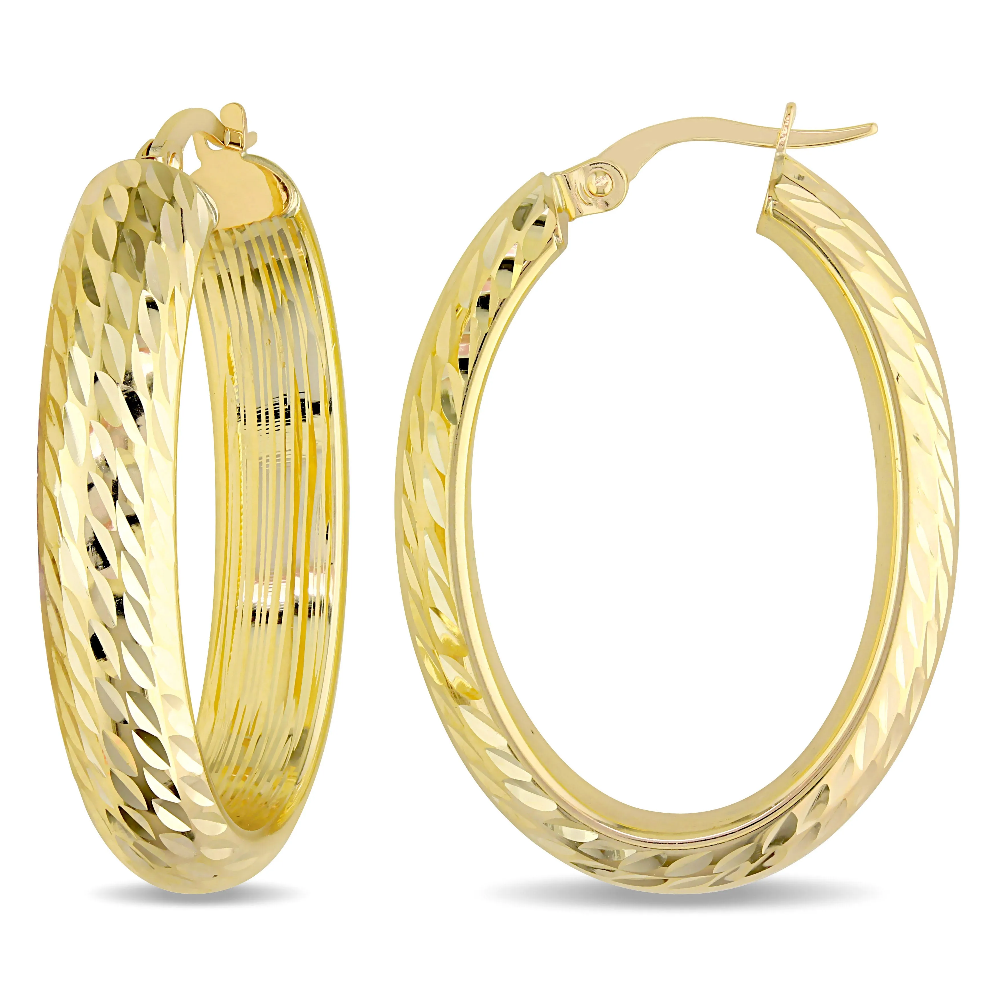 Hoop Earrings Gold 10k Yellow