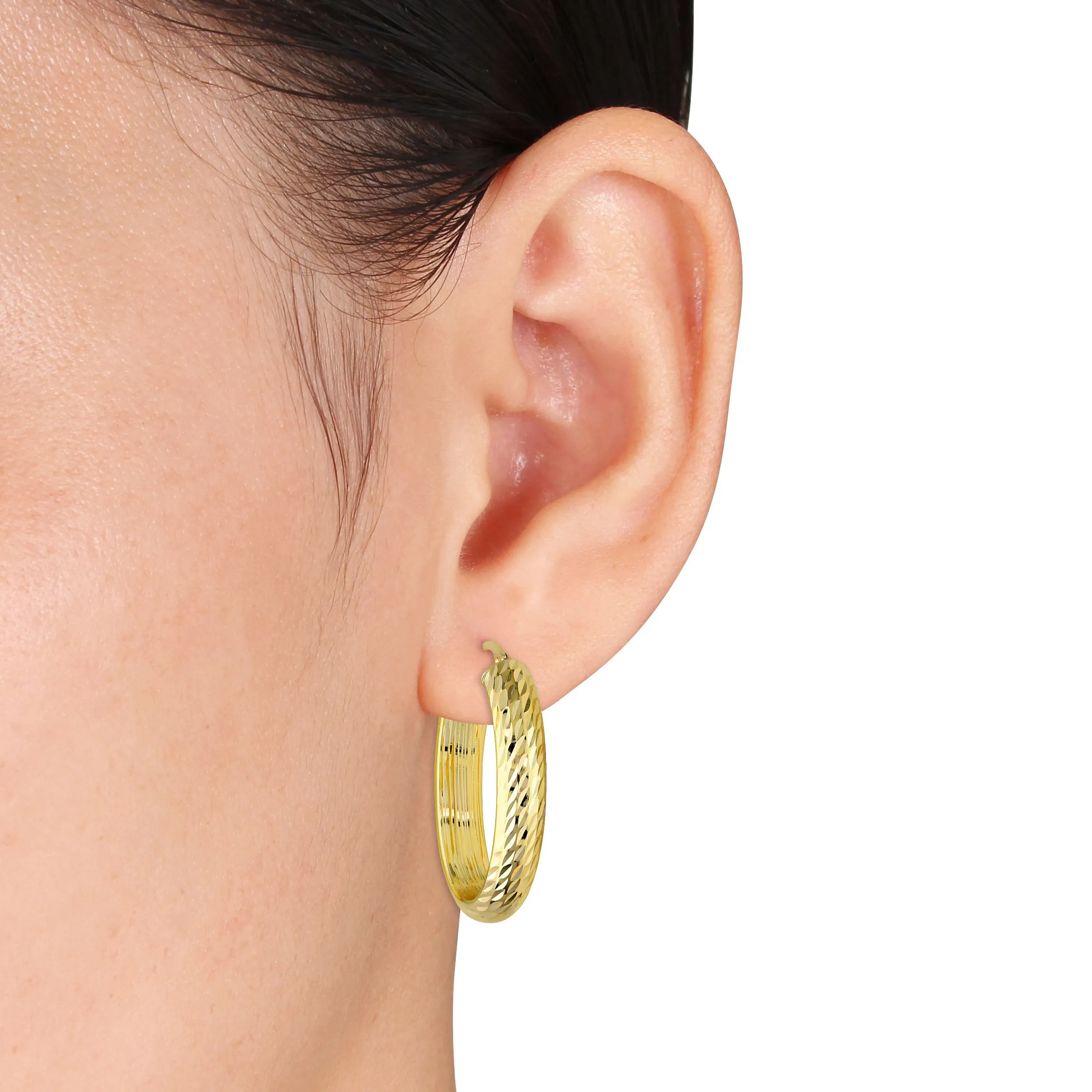 Hoop Earrings Gold 10k Yellow