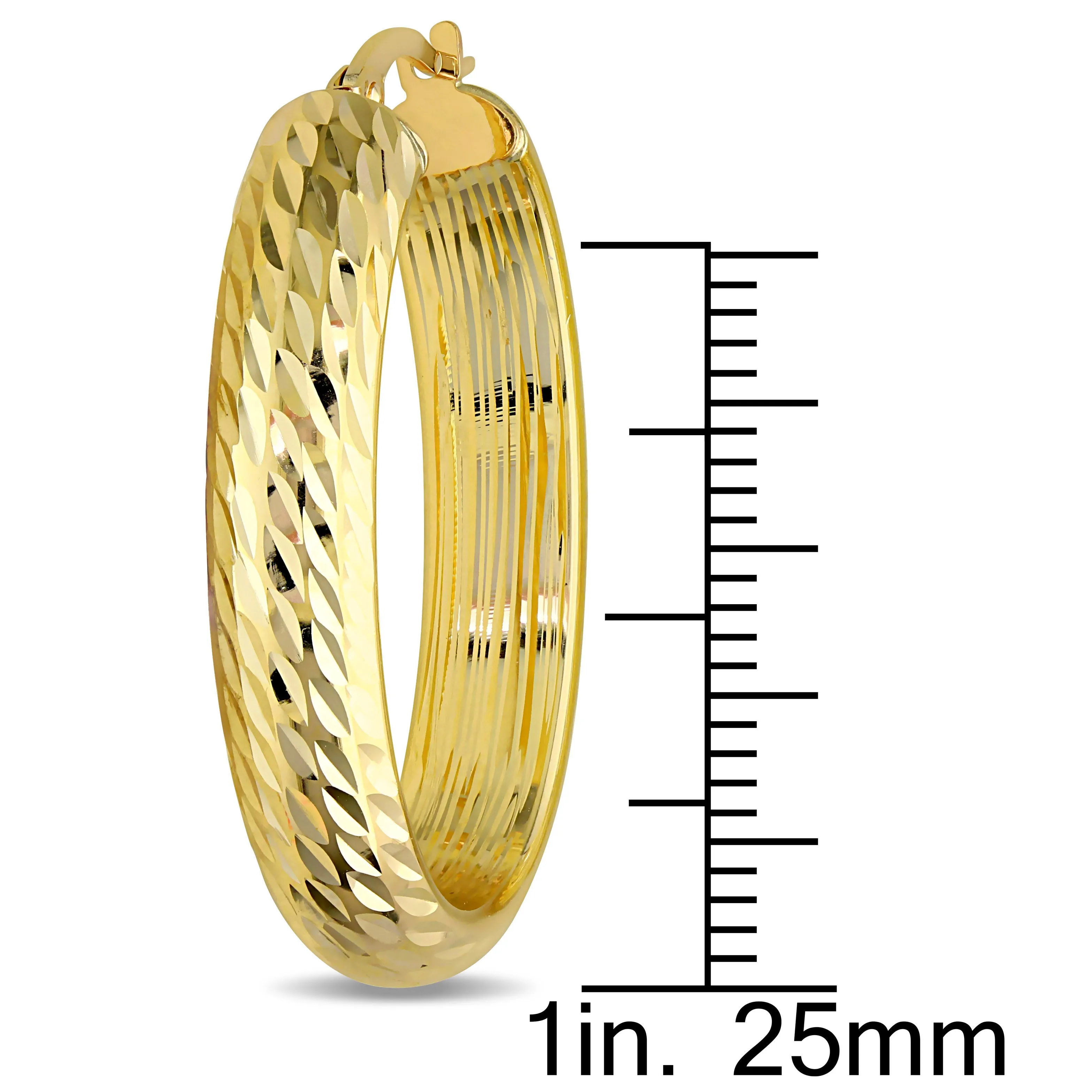 Hoop Earrings Gold 10k Yellow