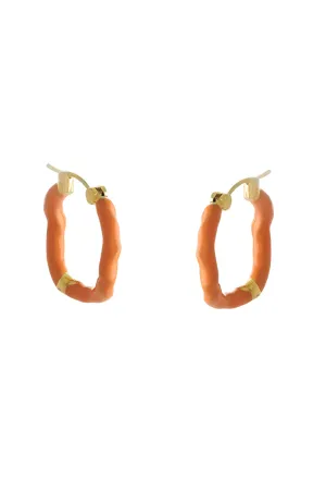 HOOP EARRINGS WITH ENAMEL