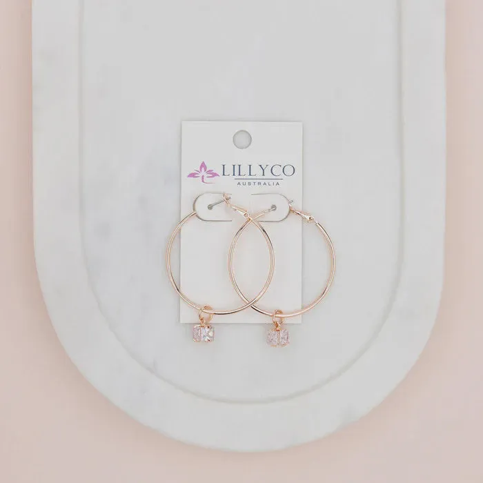 Hoop  With Crystal