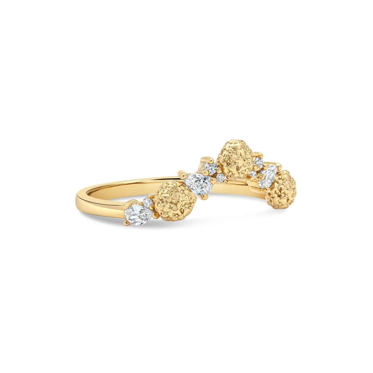 Hydrangea Floral Contour Ring