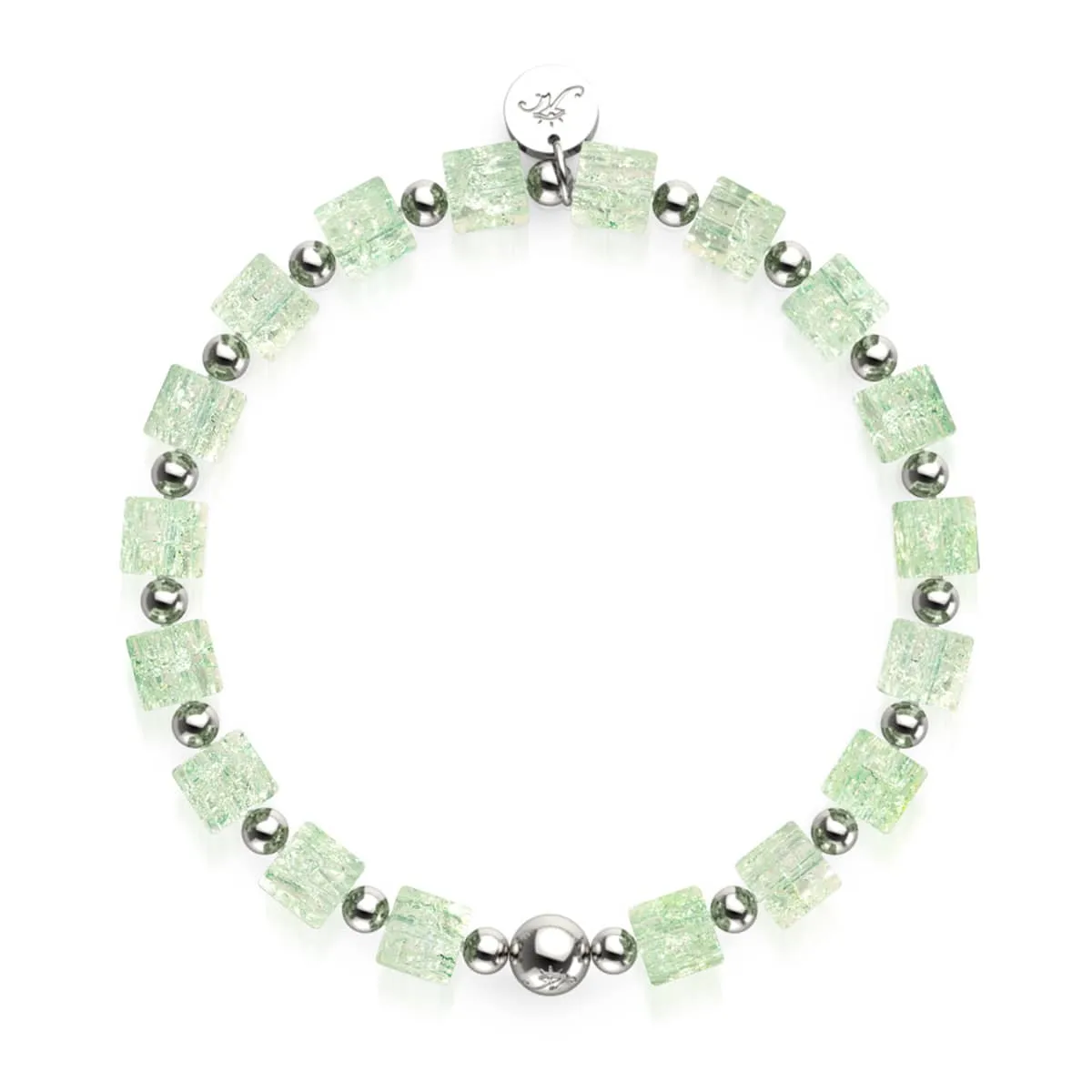 Iced Matcha | Glitter Glass | Sugar Cube Bracelet