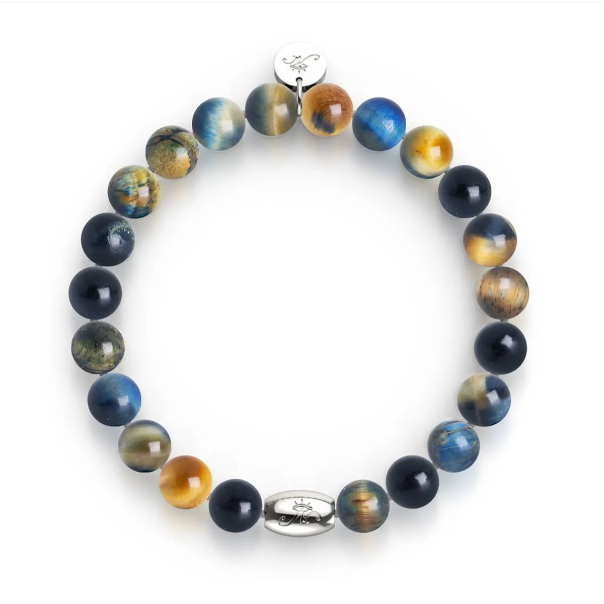 Indigo Sunrise | .925 Sterling Silver | Galaxy Tiger's Eye Bracelet