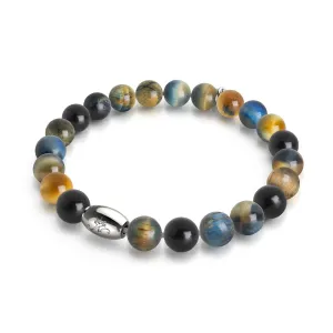 Indigo Sunrise | .925 Sterling Silver | Galaxy Tiger's Eye Bracelet