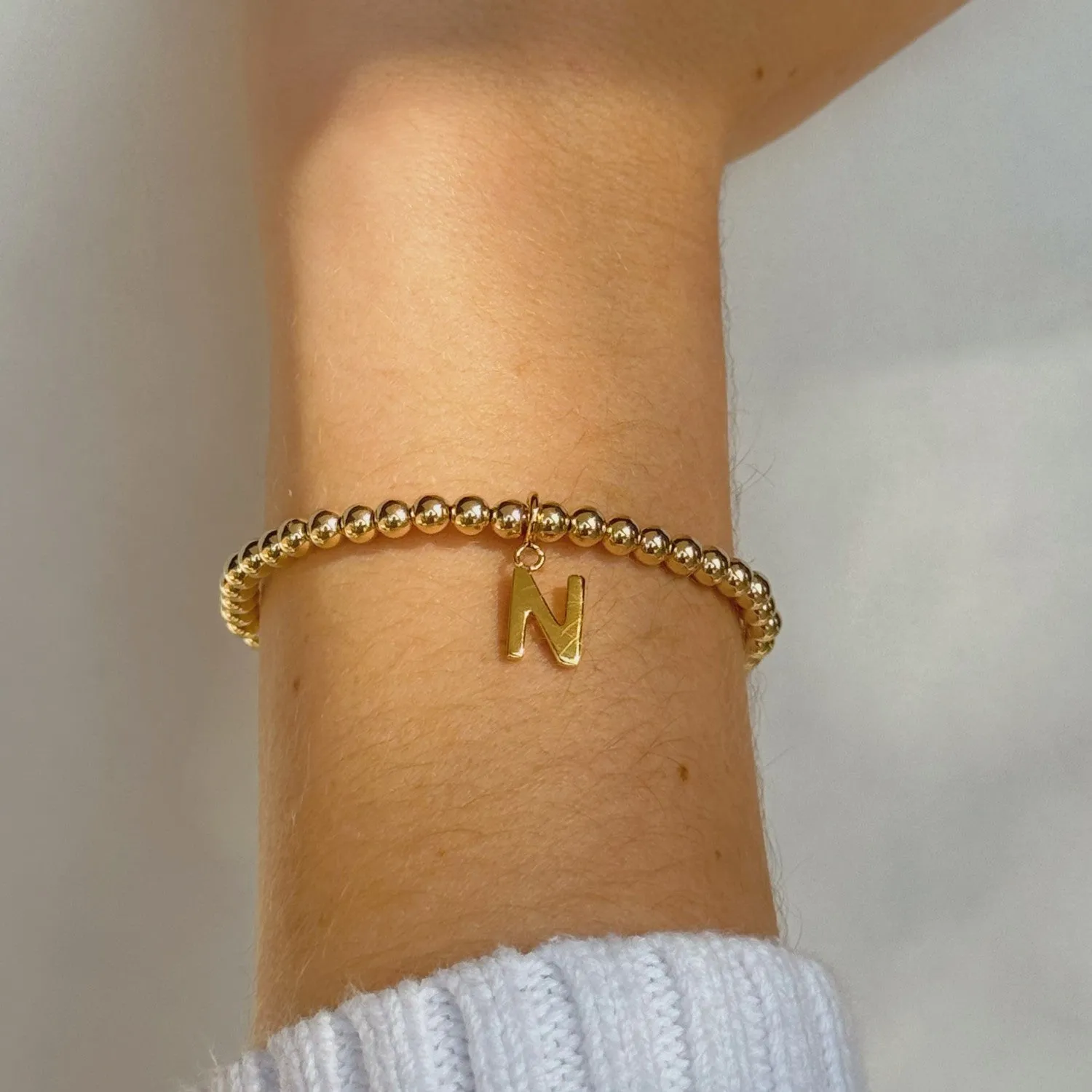 Initial Bead Bracelet