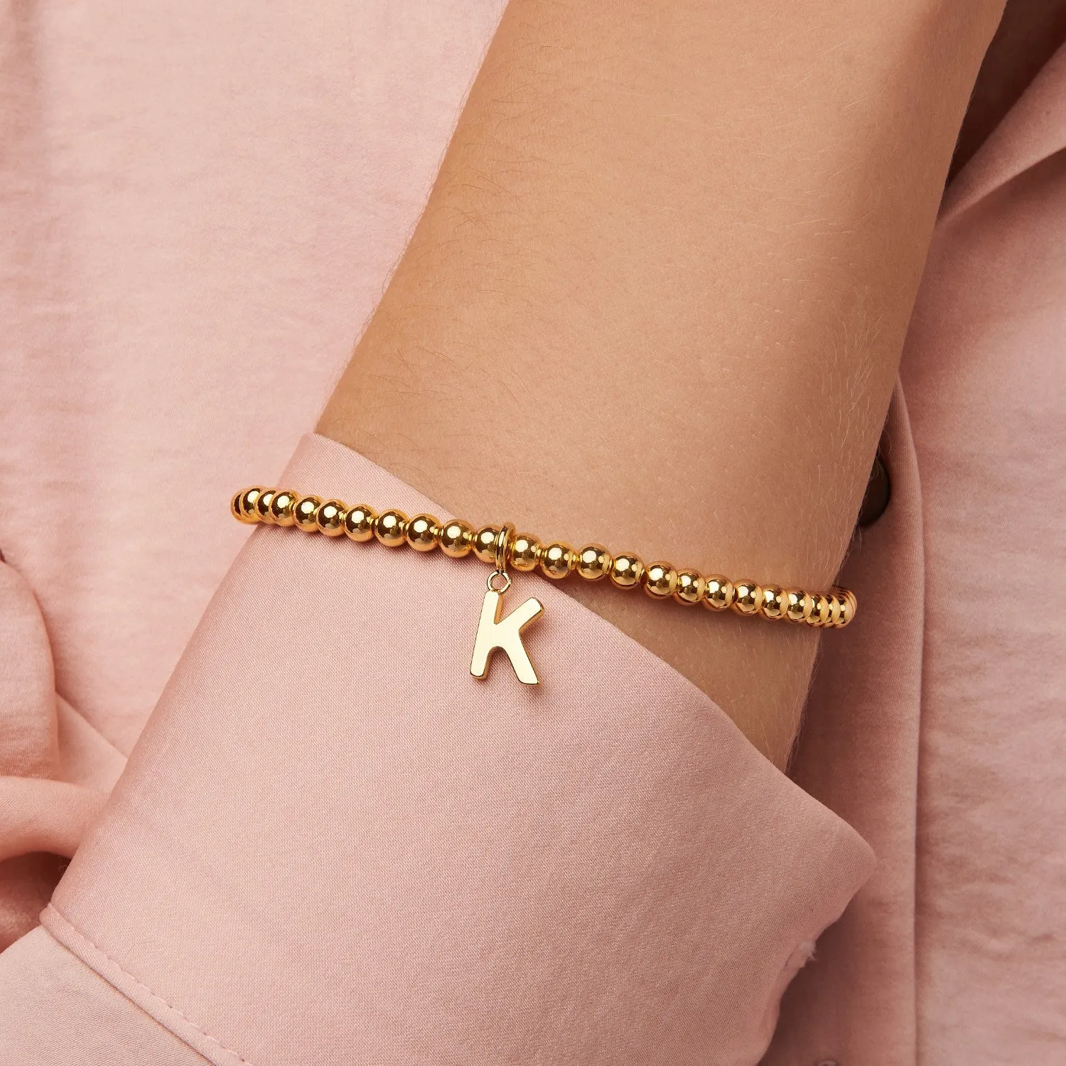 Initial Bead Bracelet