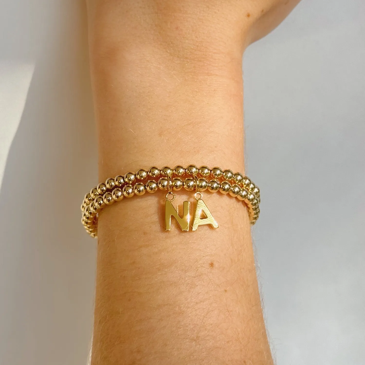 Initial Bead Bracelet