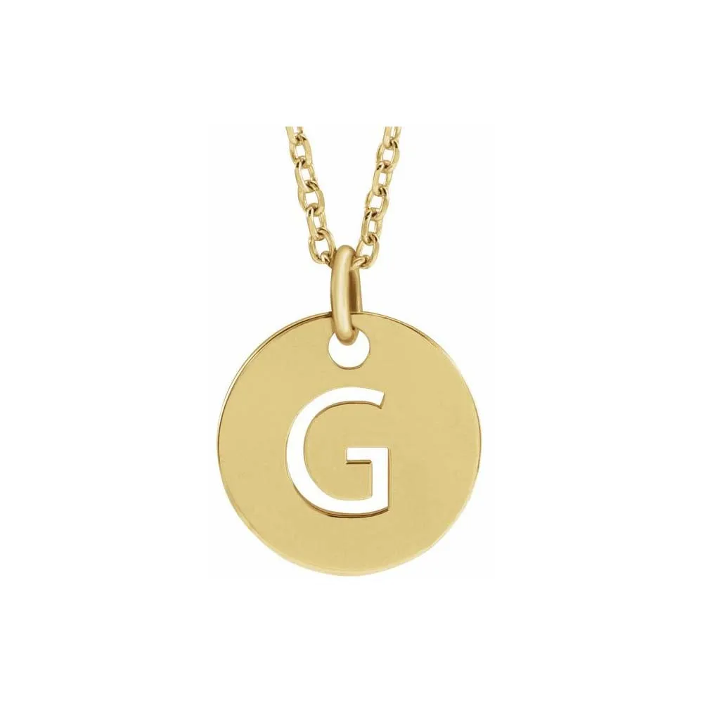 Initial Cutout Pendant