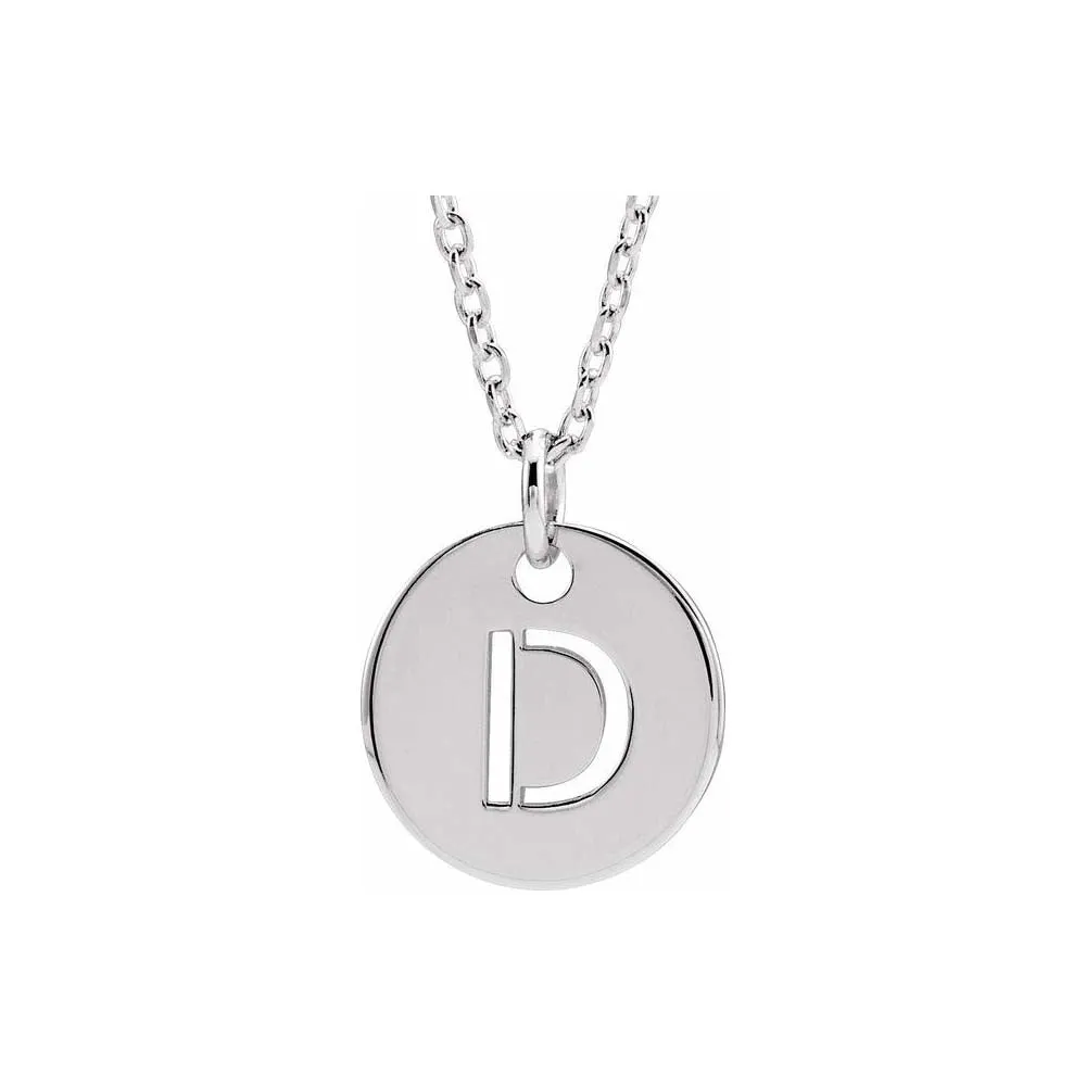 Initial Cutout Pendant