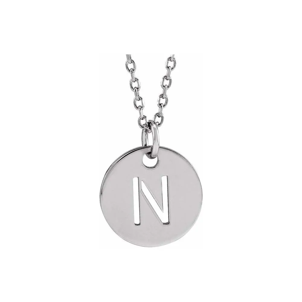 Initial Cutout Pendant