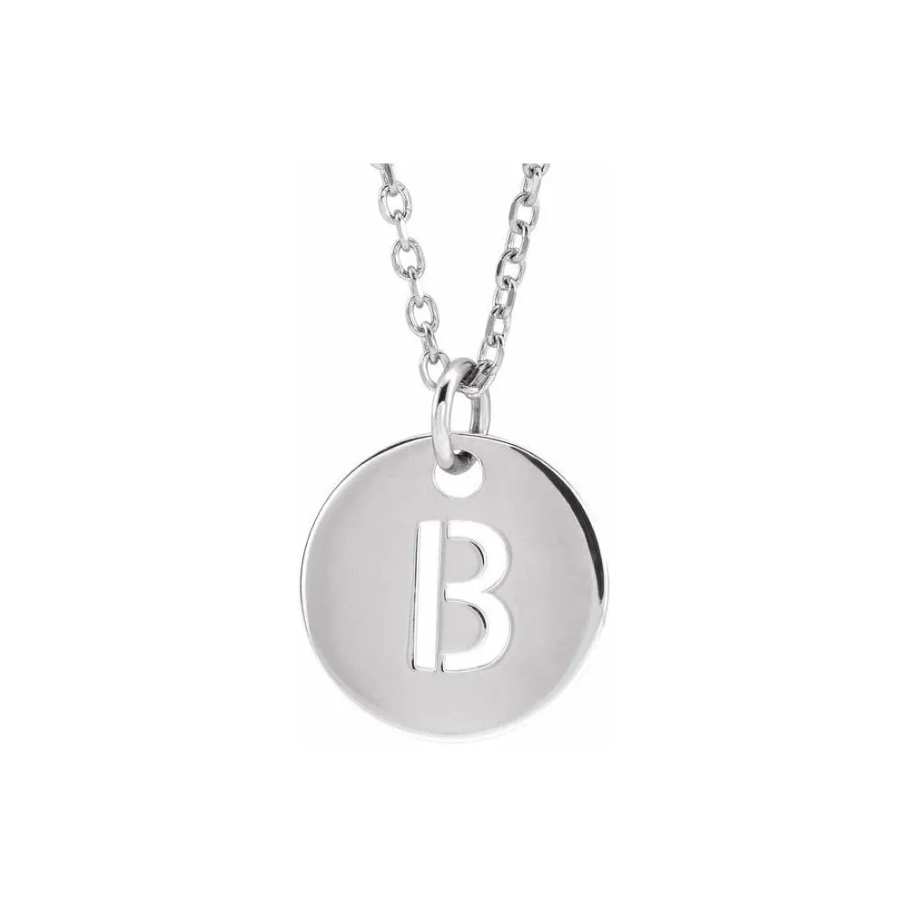 Initial Cutout Pendant