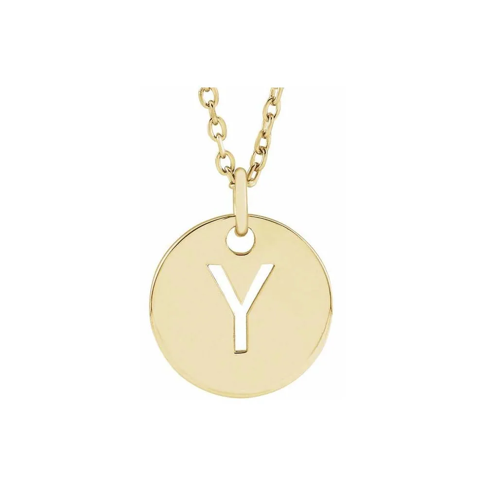 Initial Cutout Pendant