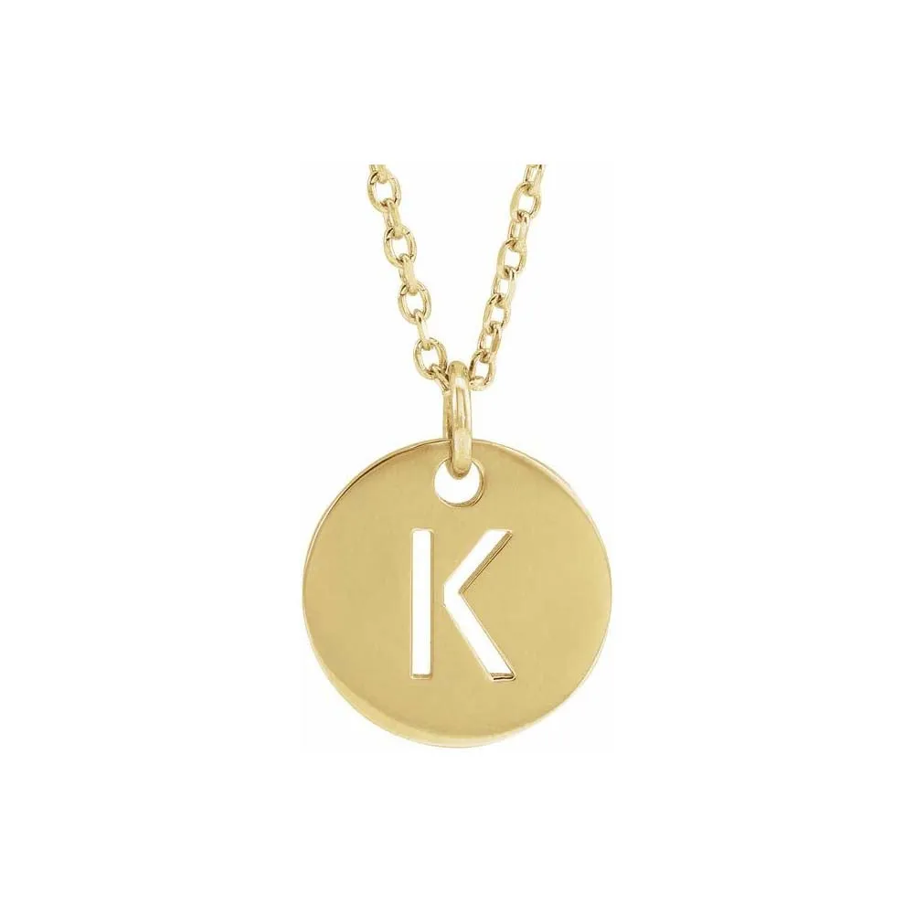 Initial Cutout Pendant