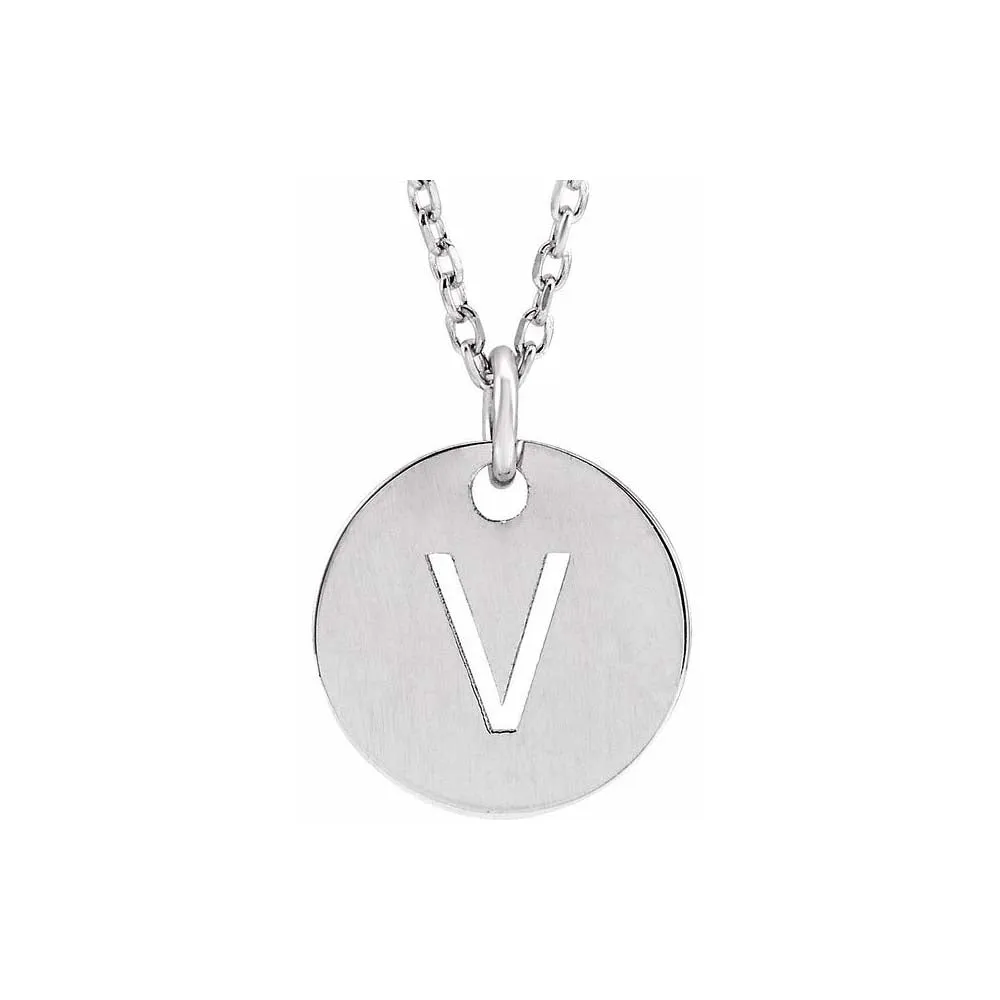 Initial Cutout Pendant