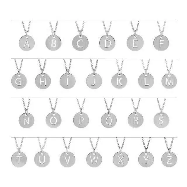 Initial Cutout Pendant