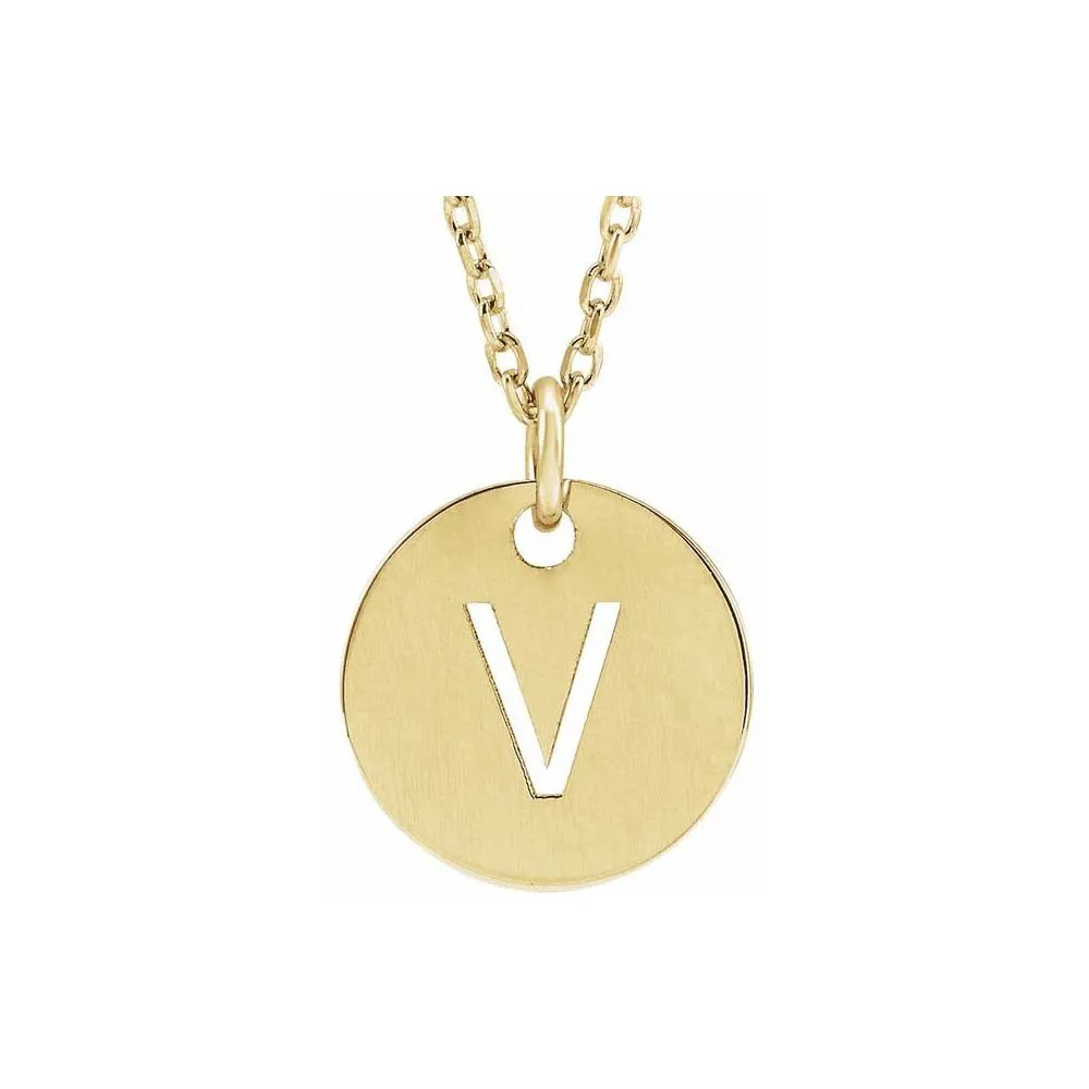 Initial Cutout Pendant