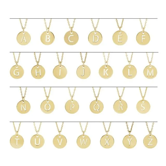 Initial Cutout Pendant