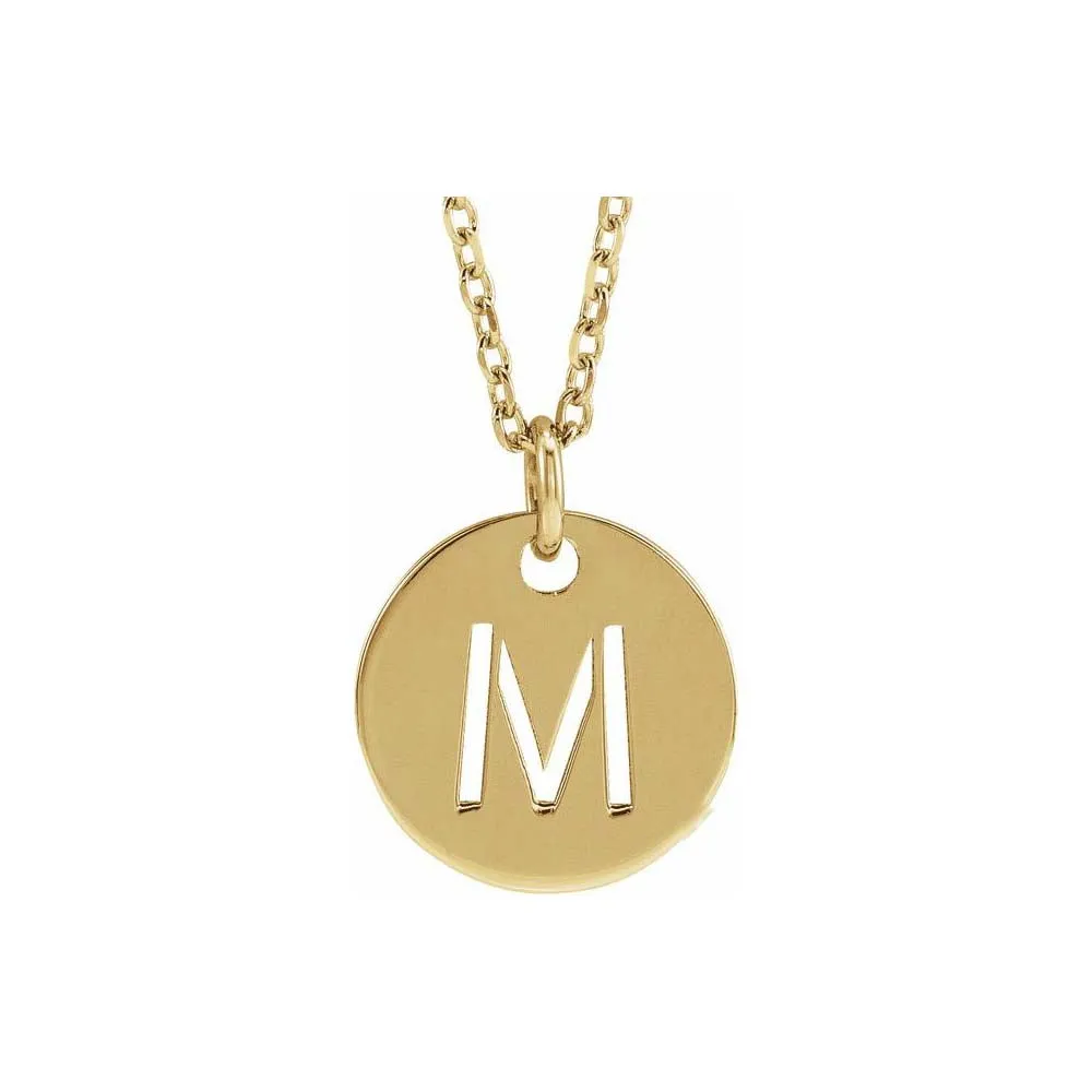 Initial Cutout Pendant