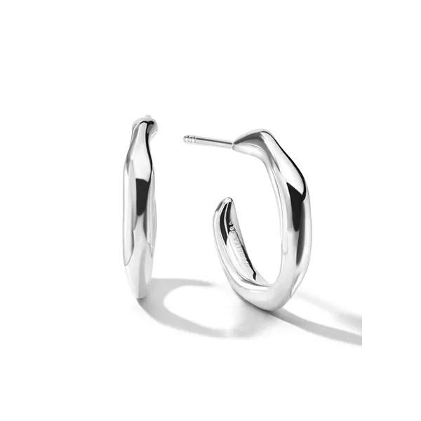 IPPOLITA 12mm Squiggle Mini Hoop Earrings in Sterling Silver