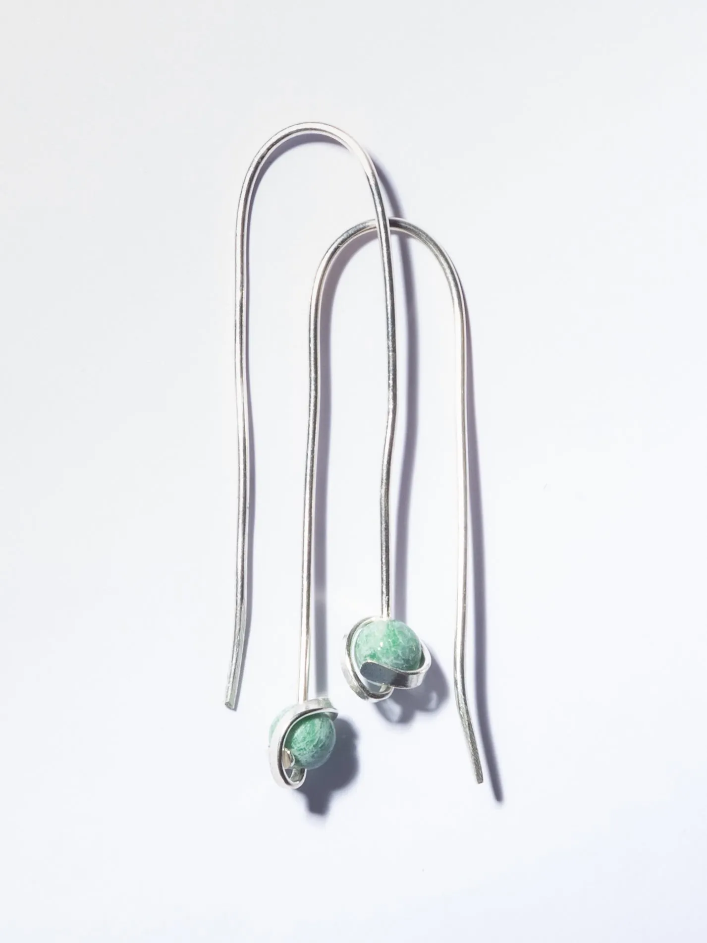 Jadeite Global World Earrings