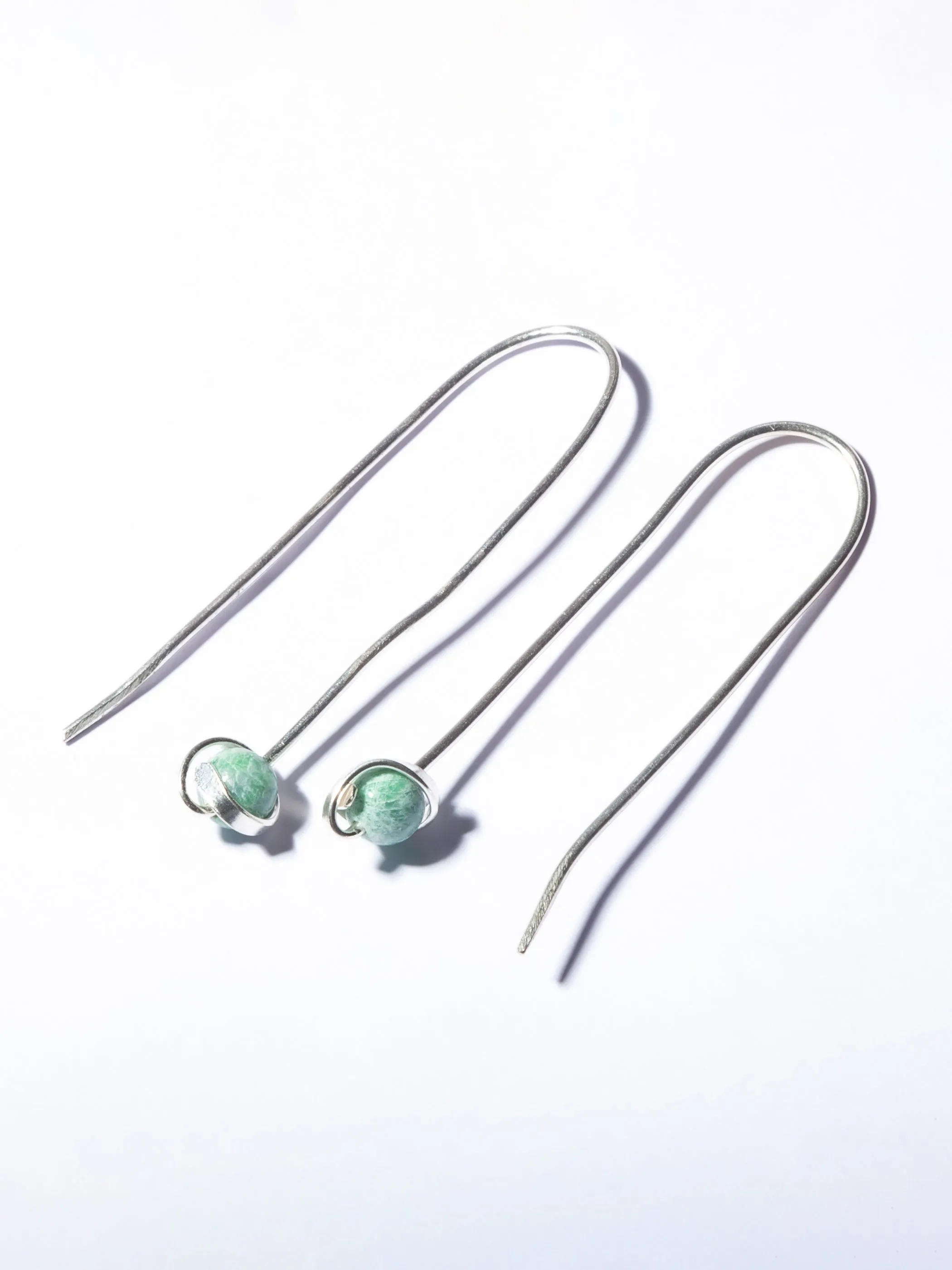 Jadeite Global World Earrings