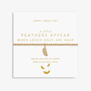 Joma Gold A Little Feathers Appear When Loved ones Are Near Bracelet