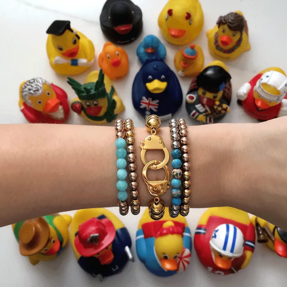 Jubilant | Silver | Dark Blue Emperor Gemstone | Expression Bracelet