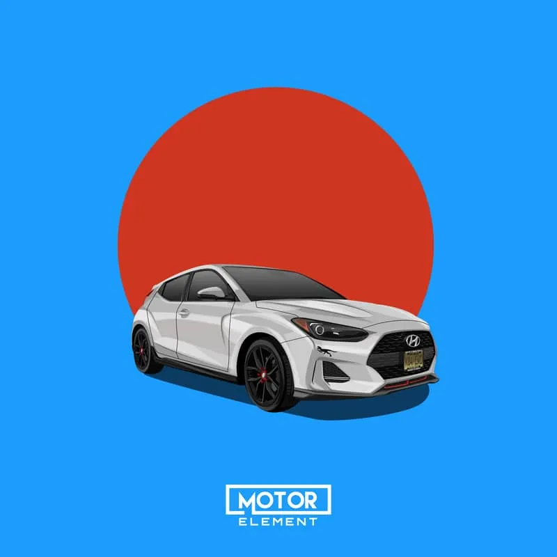 Korean Cars | Custom Digital Drawing