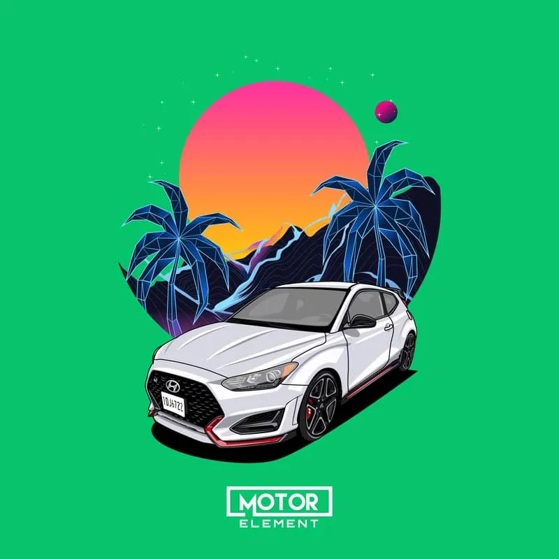 Korean Cars | Custom Digital Drawing