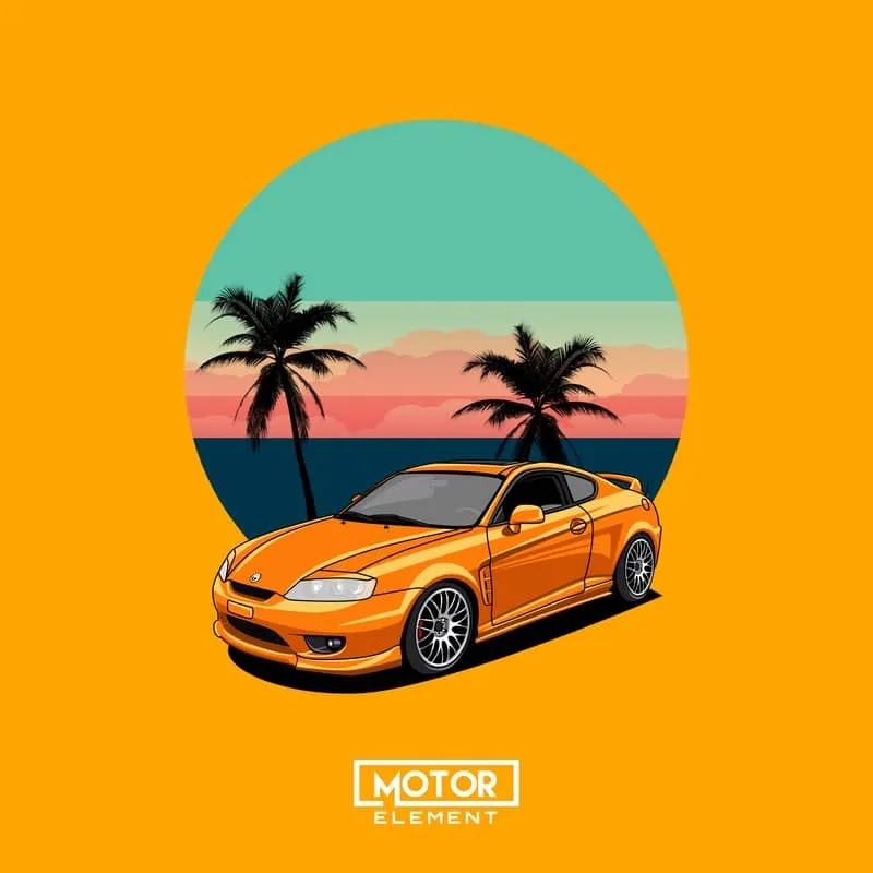 Korean Cars | Custom Digital Drawing