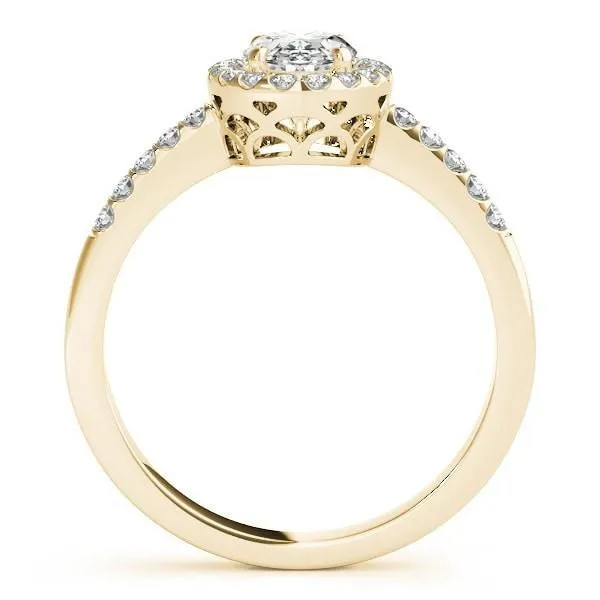 Kourtney Oval Center Stone Halo Engagement Ring