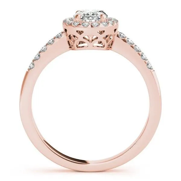 Kourtney Oval Center Stone Halo Engagement Ring