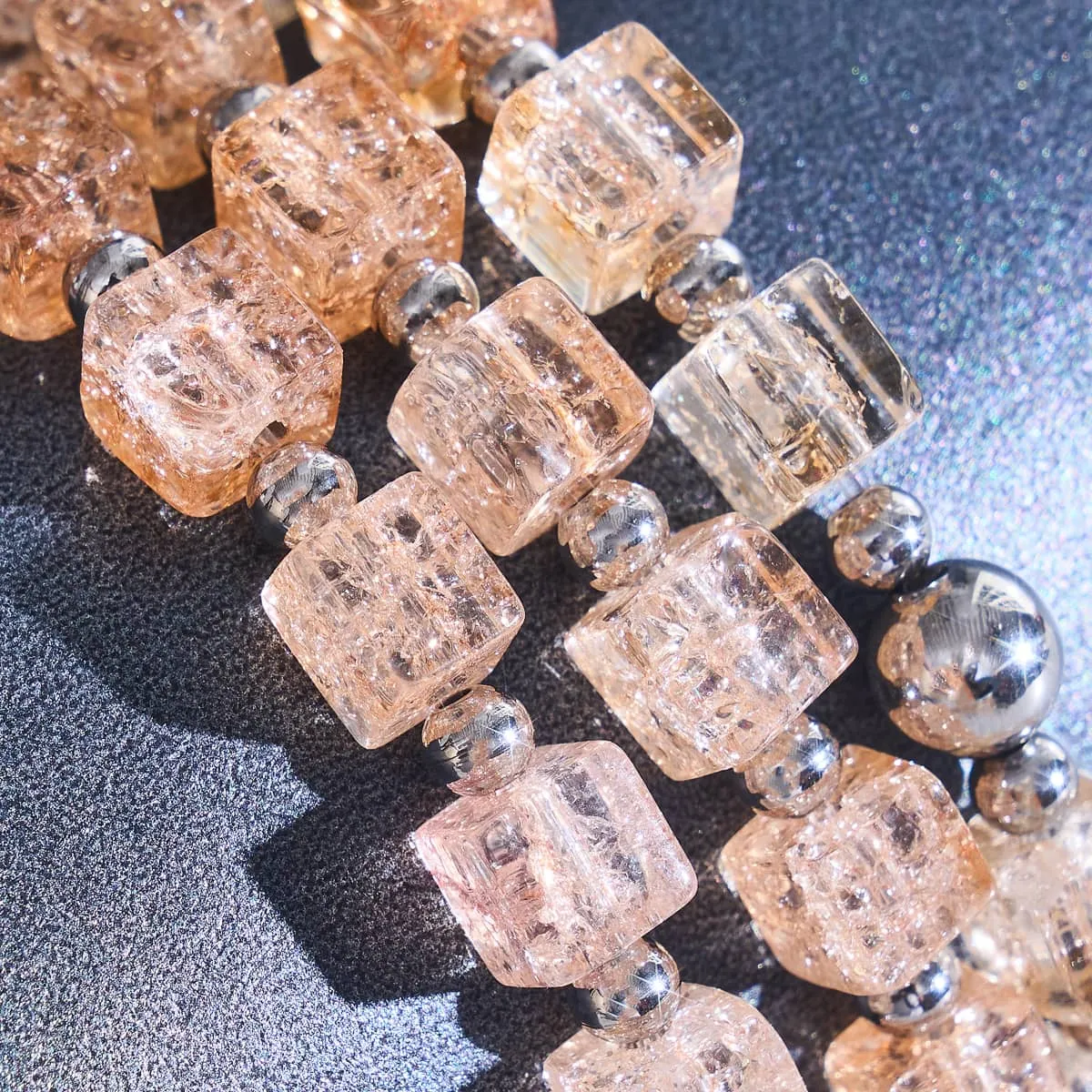 Lady Marmalade | Glitter Glass | Sugar Cube Bracelet
