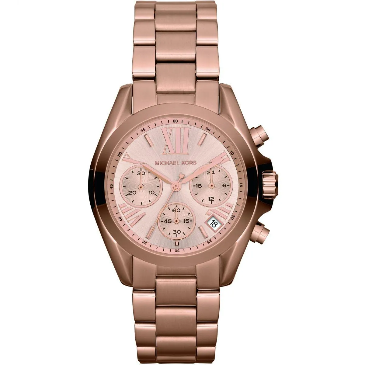 Lady's Michael Kors MK5799 Bradshaw watch pink gold