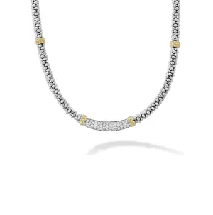 LAGOS Caviar Lux Diamond Necklace, 3mm