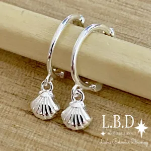 Laihas Mini Sea Shell Hoop Earrings