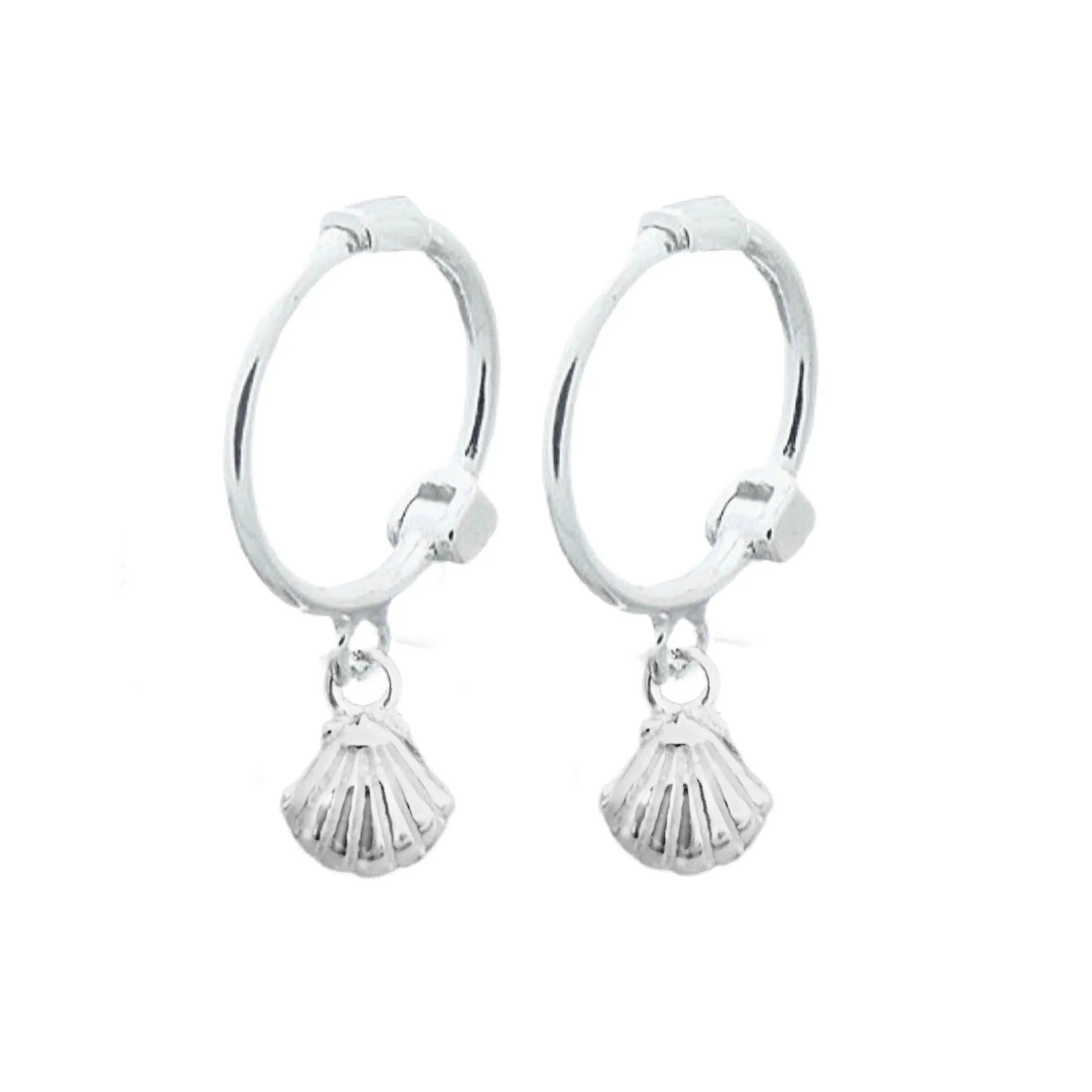 Laihas Mini Sea Shell Hoop Earrings