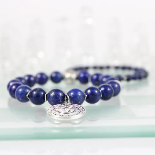 Lapis Lazuli Constellation Bead Bracelet Set