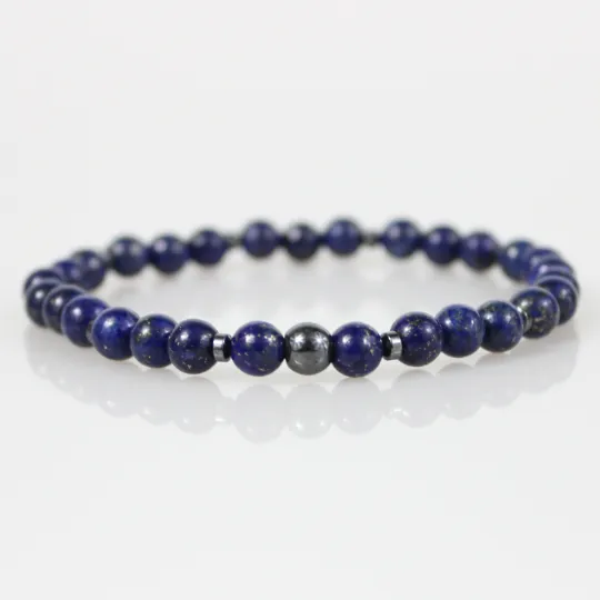 Lapis Lazuli Constellation Bead Bracelet Set