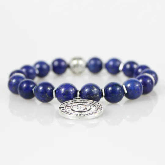 Lapis Lazuli Constellation Bead Bracelet Set