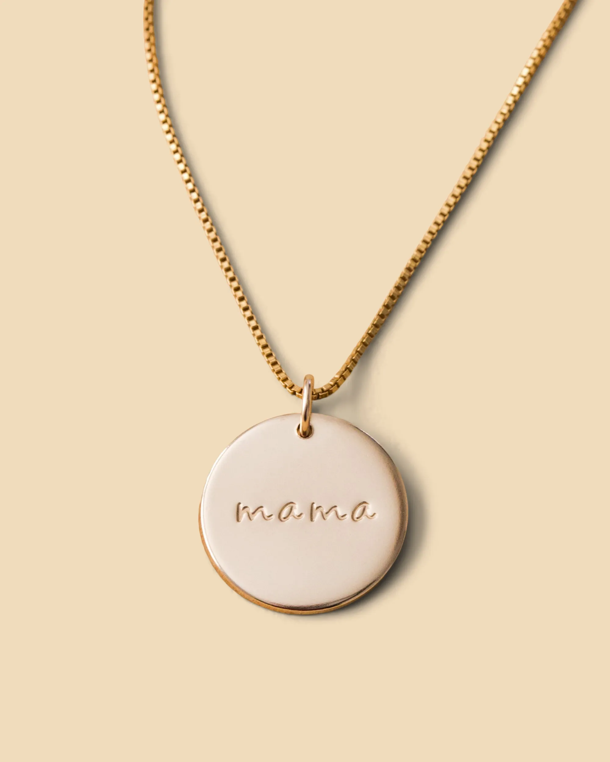 Large Mama Disc Necklace
