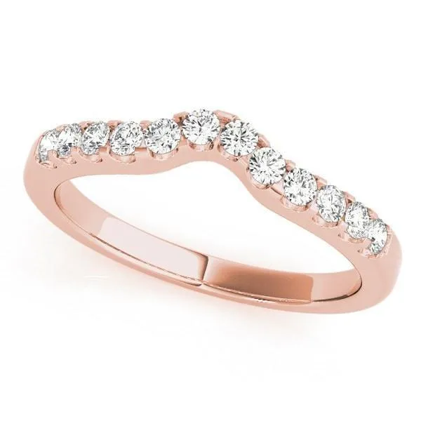 Lennon Round Center Stone Single Row 4 Prong Ring