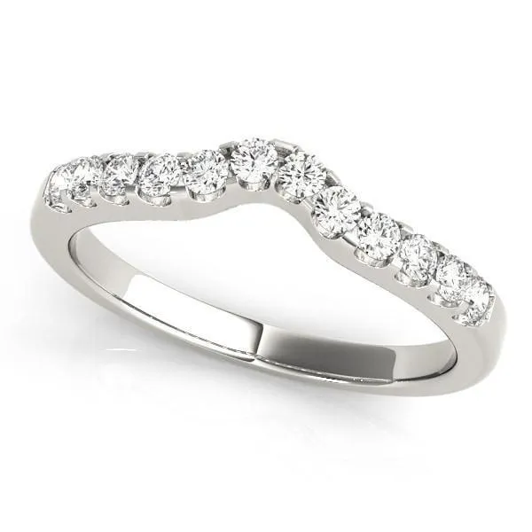Lennon Round Center Stone Single Row 4 Prong Ring
