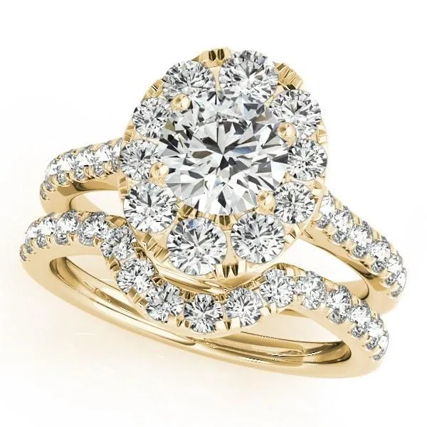 Lexie Round Center Stone Diamond Channel Halo Engagement Ring