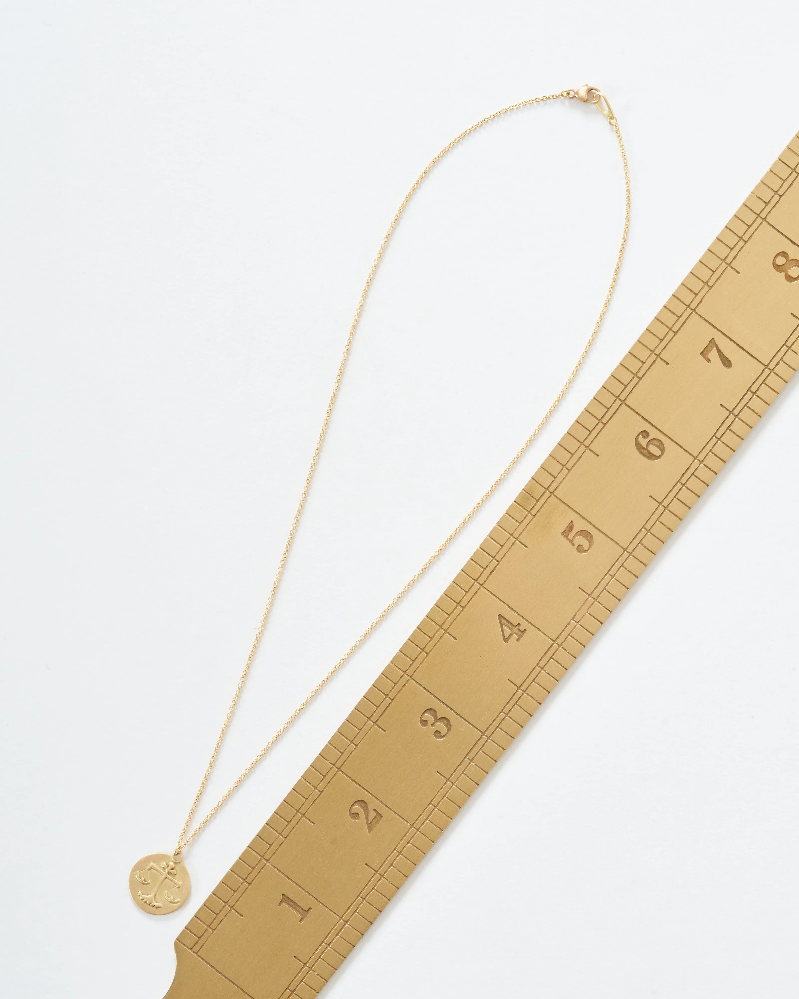 libra disc necklace