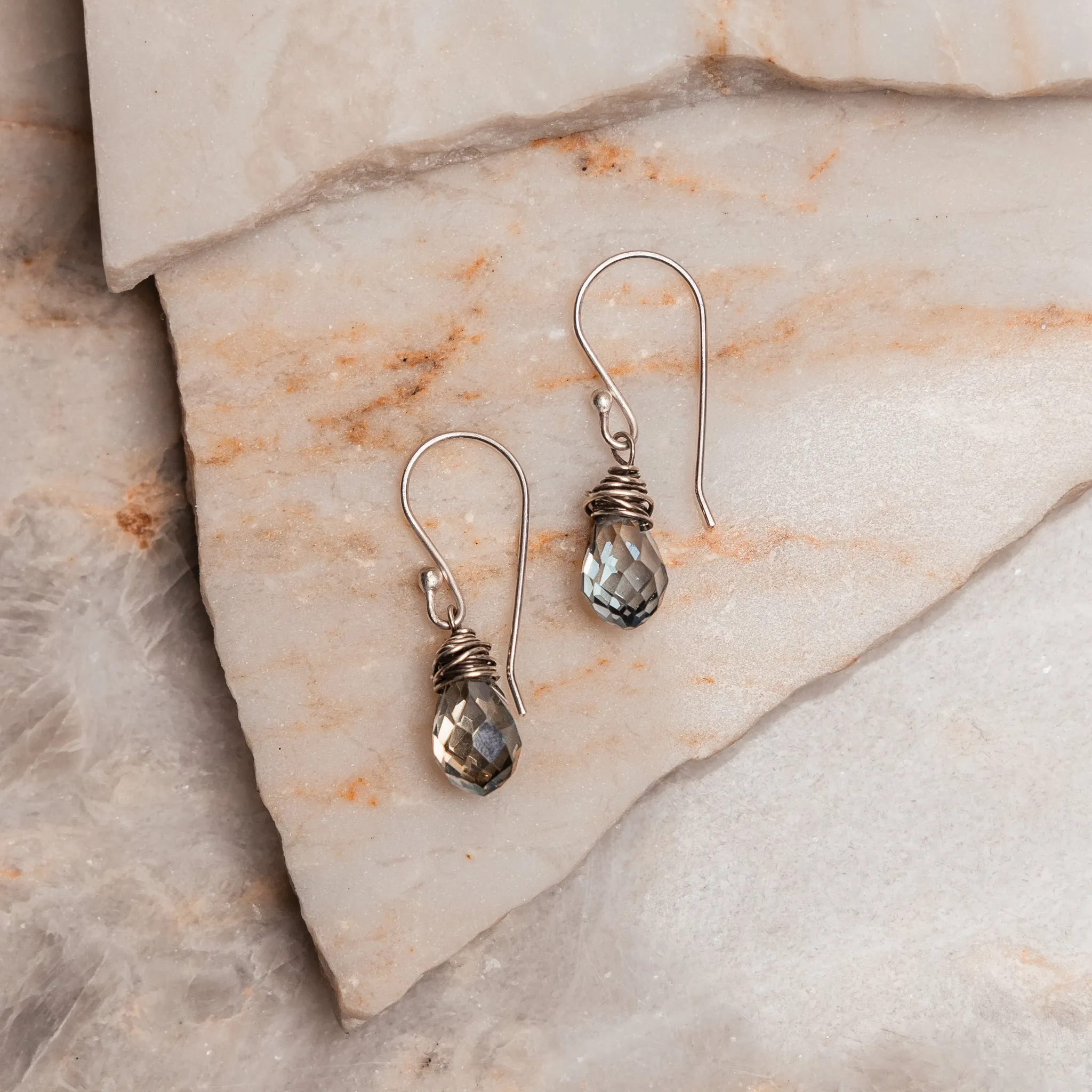 Lila Crystal Earrings